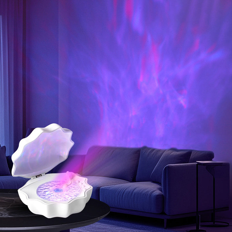 Avtoit | Shell Lamp Waves Retro Bluetooth Turntable LED Night Light - Perfect Gift for Kids and Girls