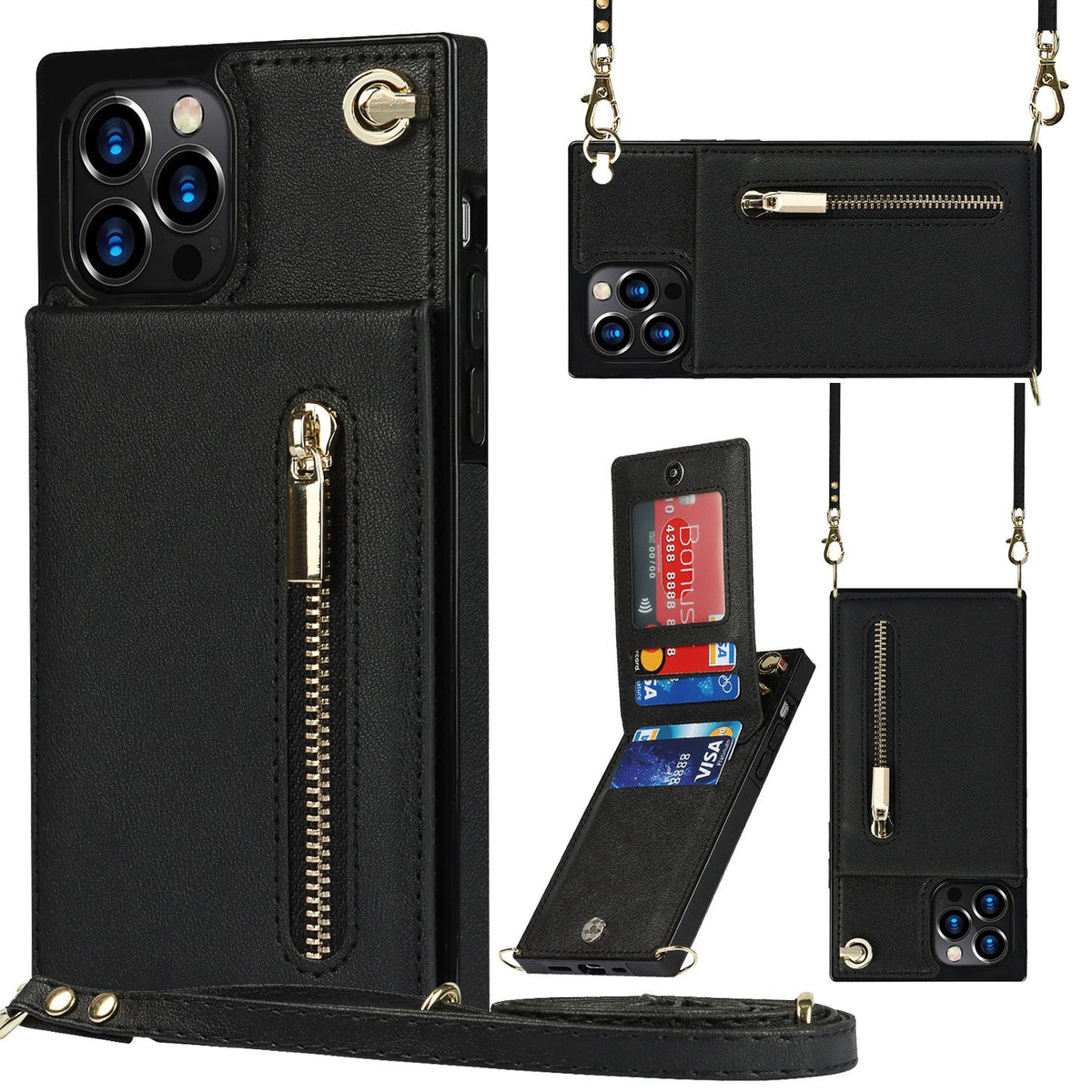 Avtoit | 3in1 Phone Case with Card and Coin Pocket Crossbody Bag