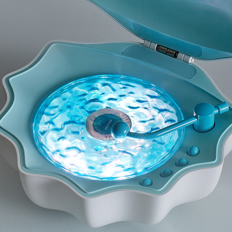 Avtoit | Shell Lamp Waves Retro Bluetooth Turntable LED Night Light - Perfect Gift for Kids and Girls