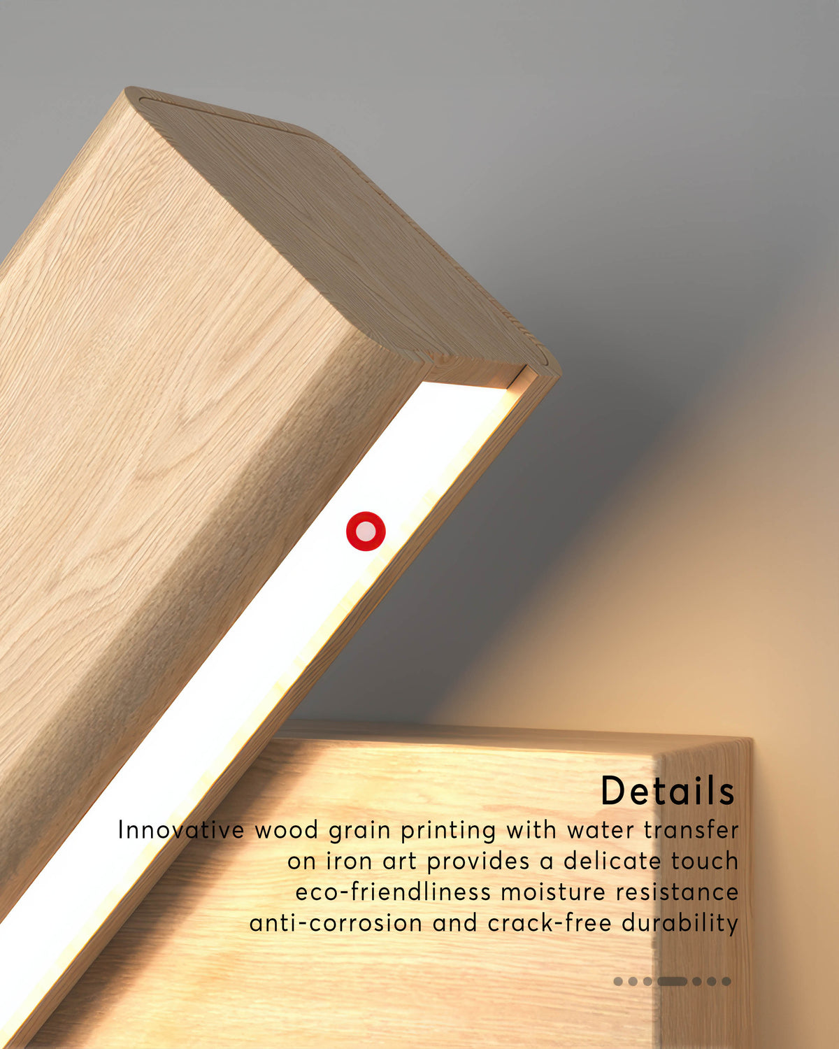 Avtoit | Rotatable wall lamp with Nordic wood grain