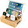 Avtoit | Tekavo Bamboo Charging Station – 5-Port USB Organiser with Cable Set