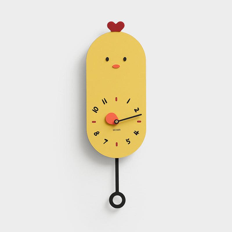 Avtoit | Cute Chicken Kids Room Silent Wall Clock
