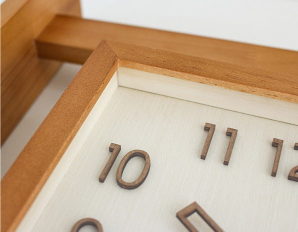 Avtoit | Wall-Corner-Two-Sided Wood-Analog-Clock