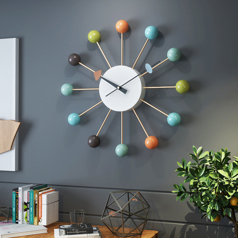 Avtoit | Decorative large silent wall clock for the living room 21 inches