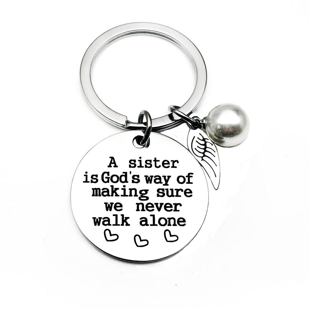 Avtoit | A sister is God's way of making sure we never walk alone keychain