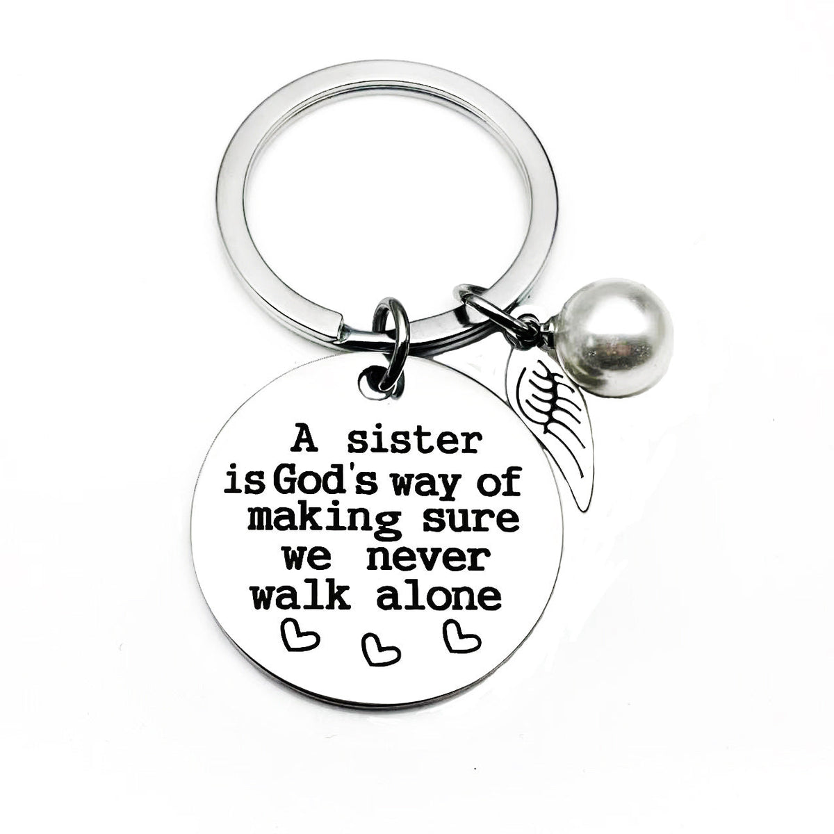Avtoit | A sister is God's way of making sure we never walk alone keychain