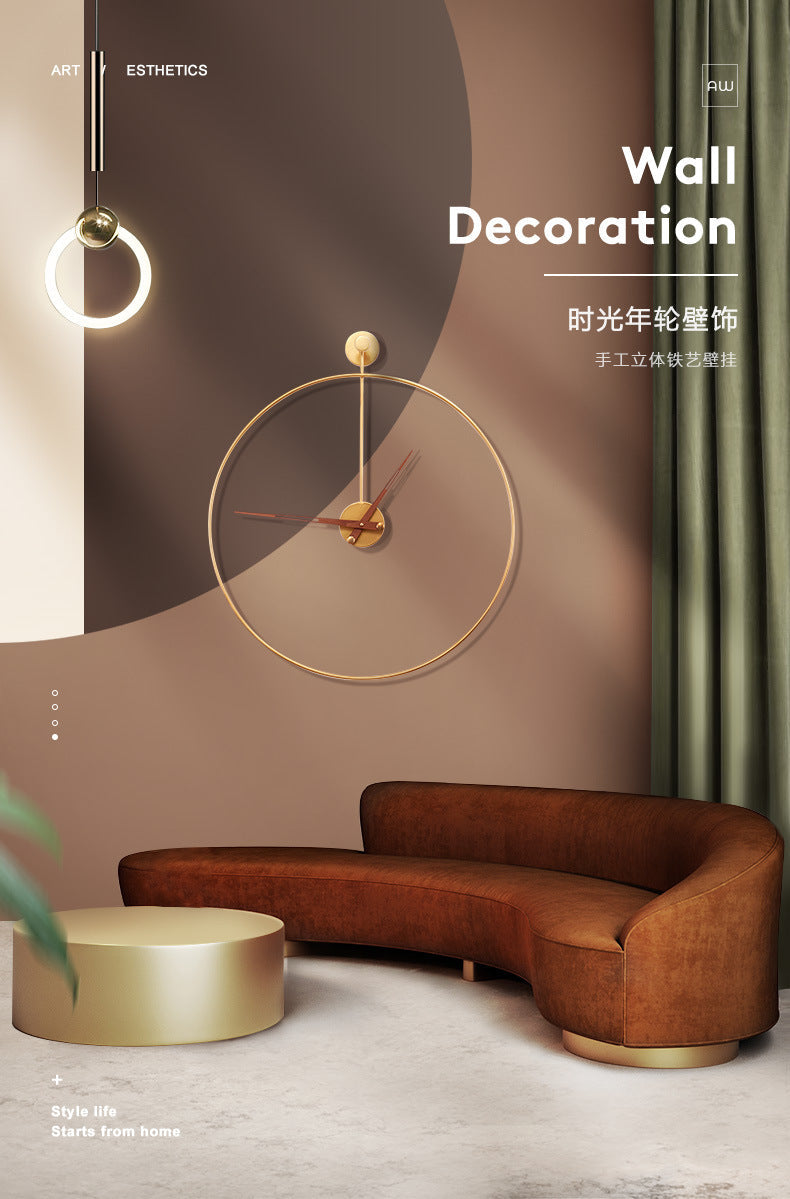 Avtoit | Minimalist 16-Inch Wall Clock – Modern Silent Sweep Design