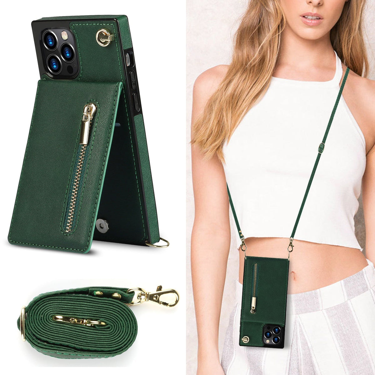 Avtoit | 3in1 Phone Case with Card and Coin Pocket Crossbody Bag