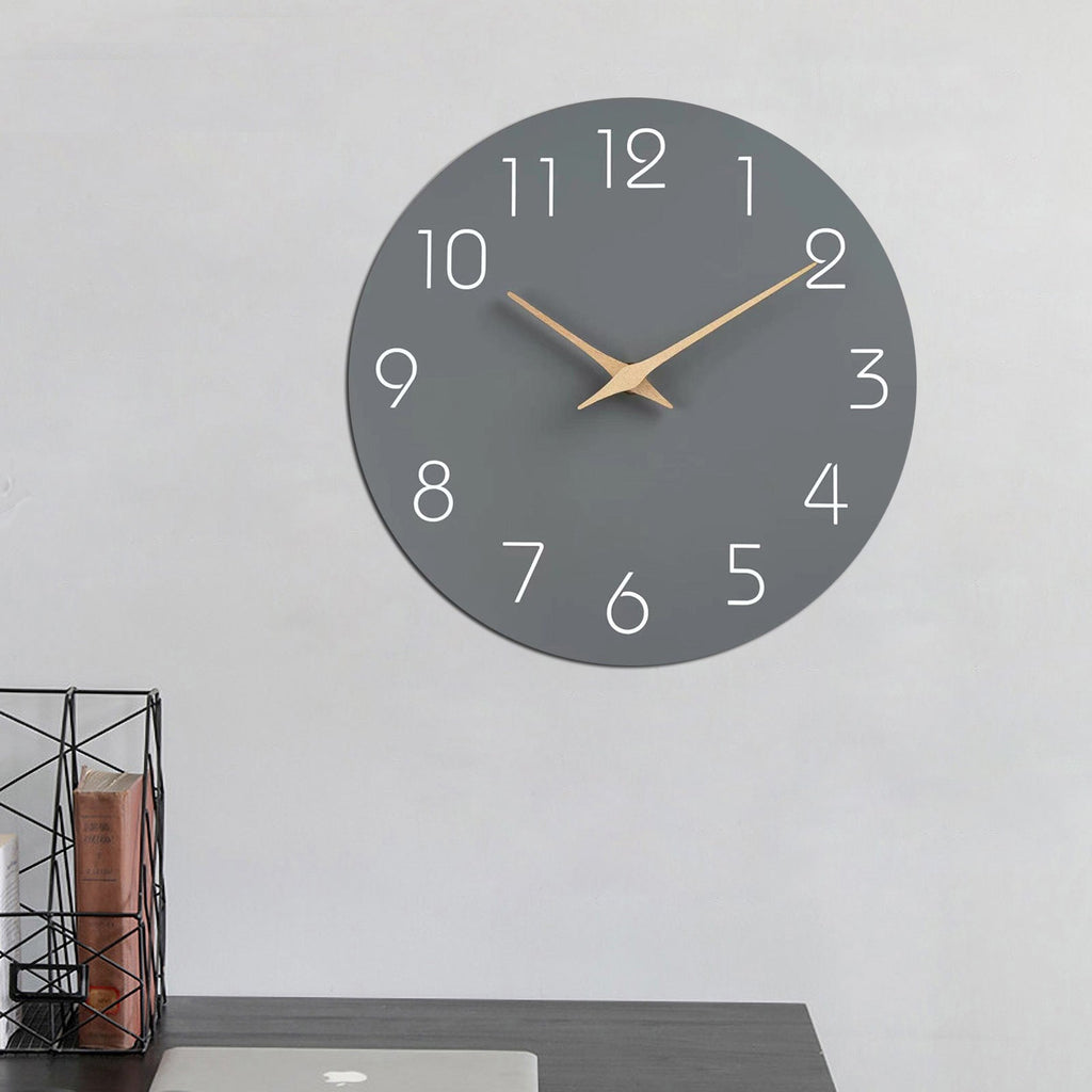 Avtoit | Simple Colored Silent Wall Clock 12 Inch