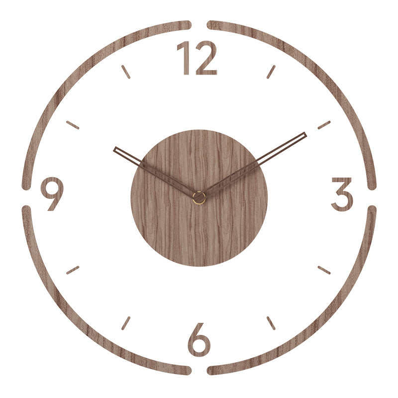 Avtoit | WoodCraft | Nordic Solid Wood Wall Clock – Minimalist Silent Timepiece