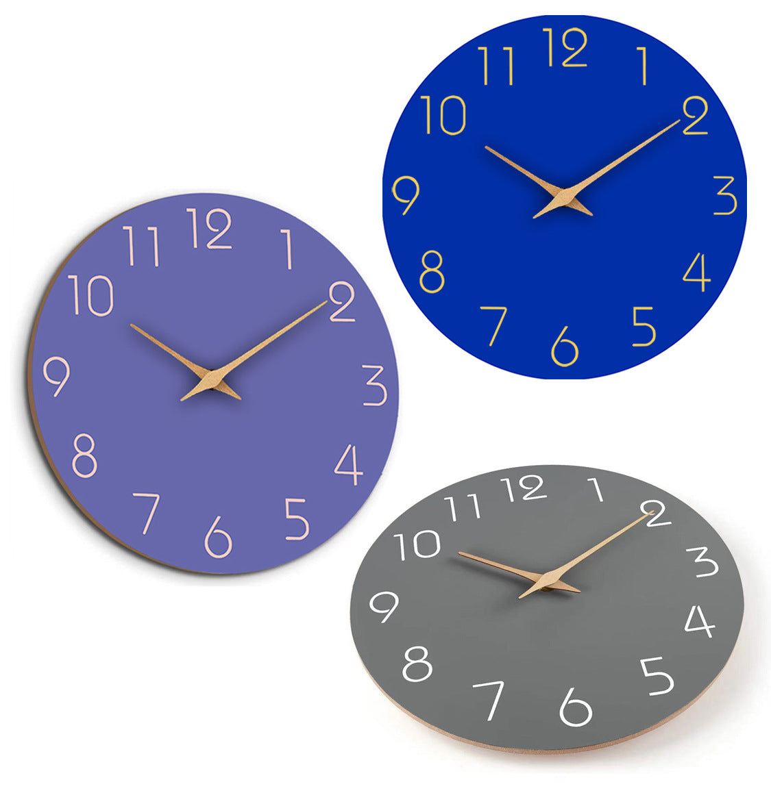 Avtoit | Simple Colored Silent Wall Clock 12 Inch