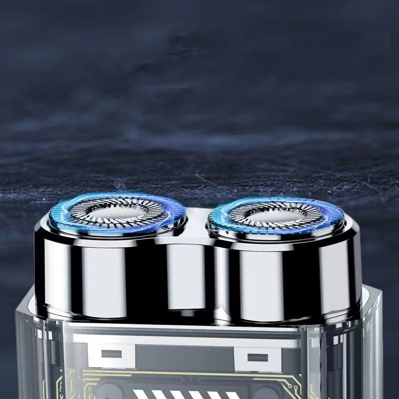 Avtoit | Transparent Mini Dual-Head Electric Shaver