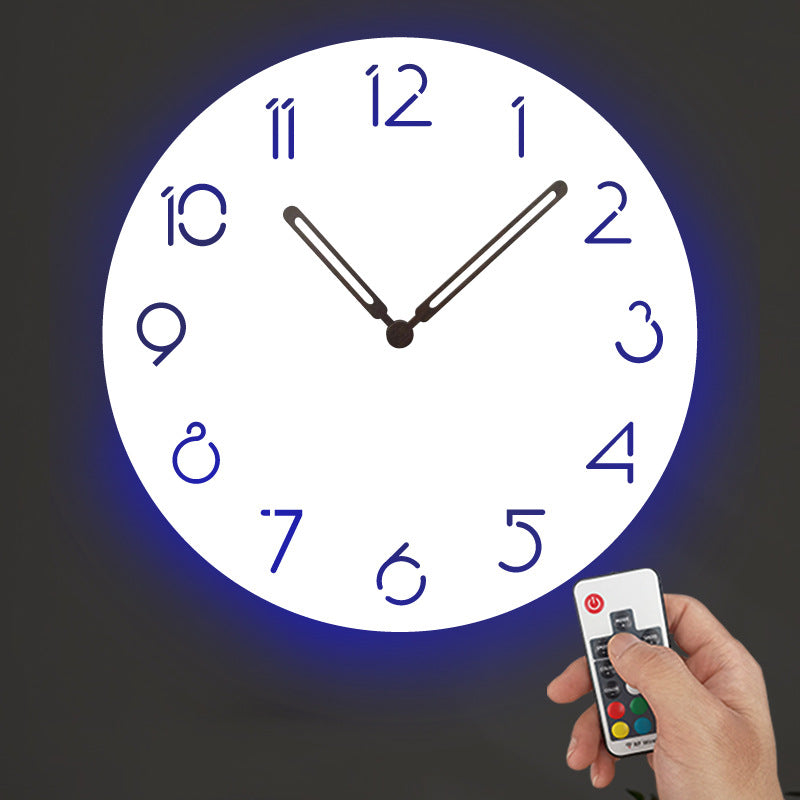 Avtoit | Atmospheric LED Light Silent Wall Decor Clock