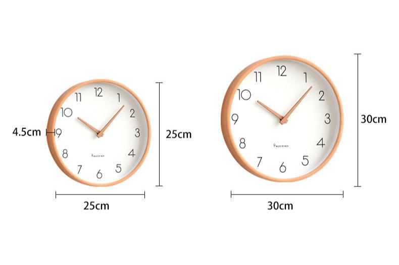 Avtoit | Nordic Minimalist Wood Silent Wall Clock