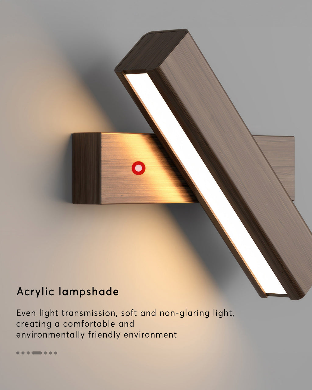 Avtoit | Rotatable wall lamp with Nordic wood grain