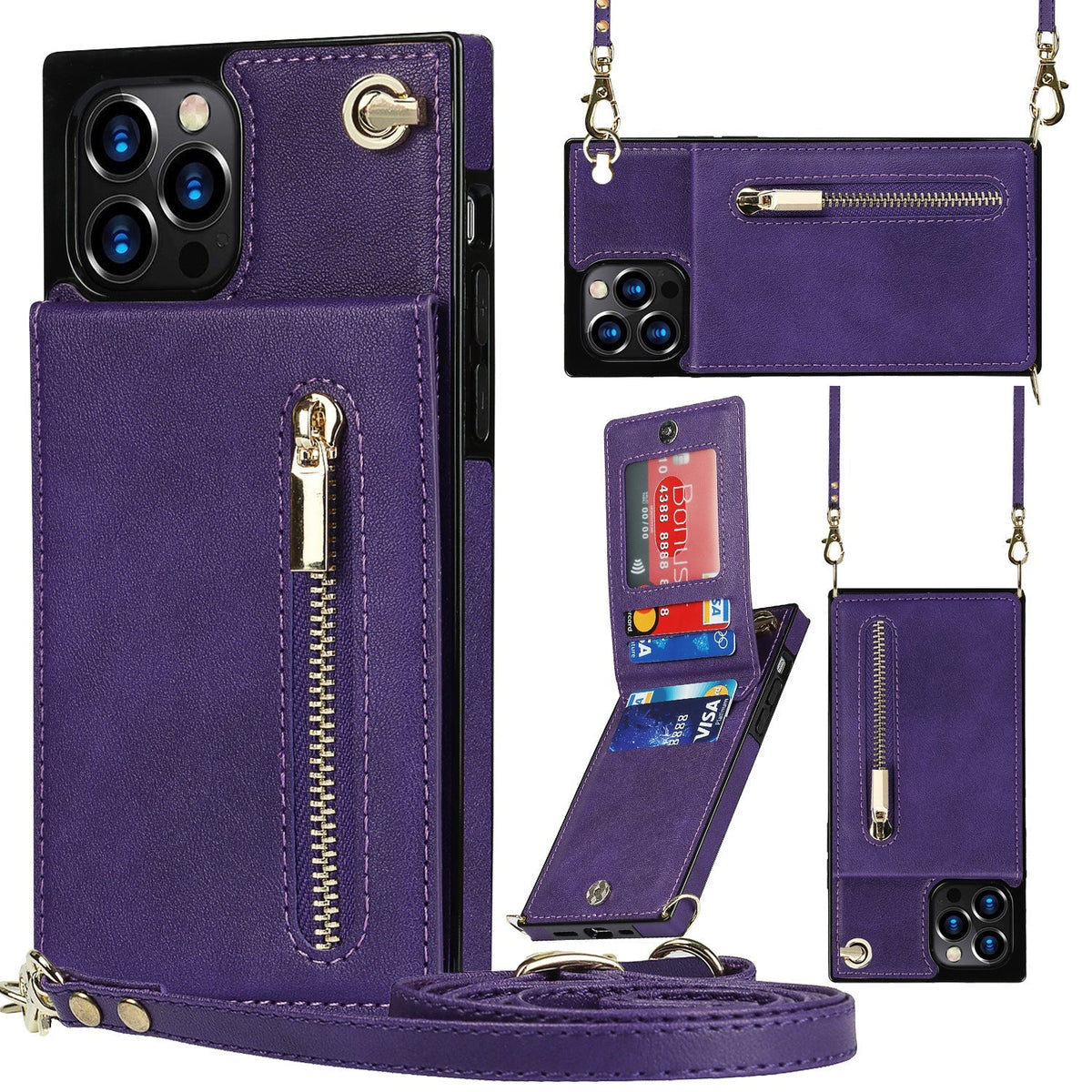 Avtoit | 3in1 Phone Case with Card and Coin Pocket Crossbody Bag