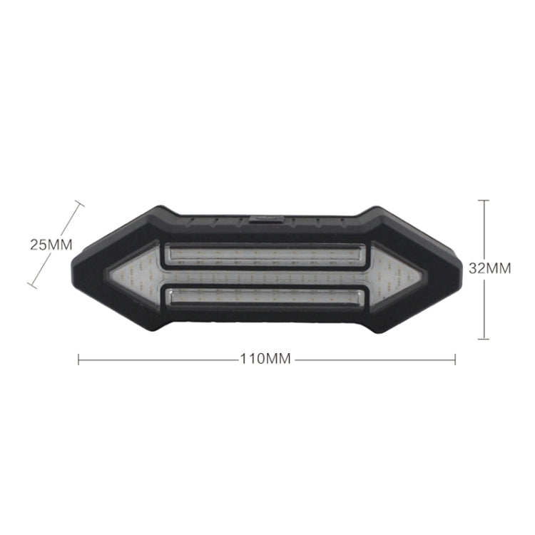 Avtoit | Bicycle Rear Light Intelligent Wireless Remote Control Flashing Light Warning Light