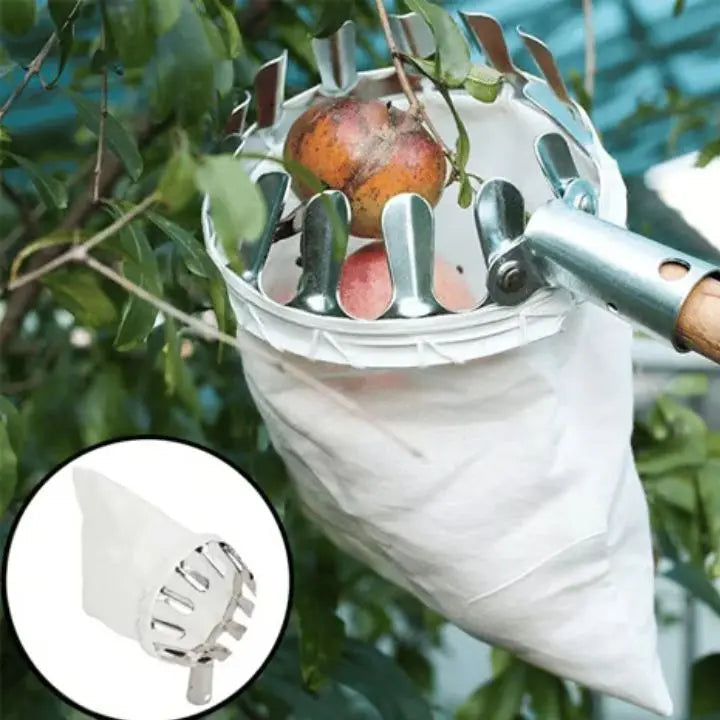 Avtoit | Fruit picking basket – Lightweight & with interchangeable bag (16 cm head)