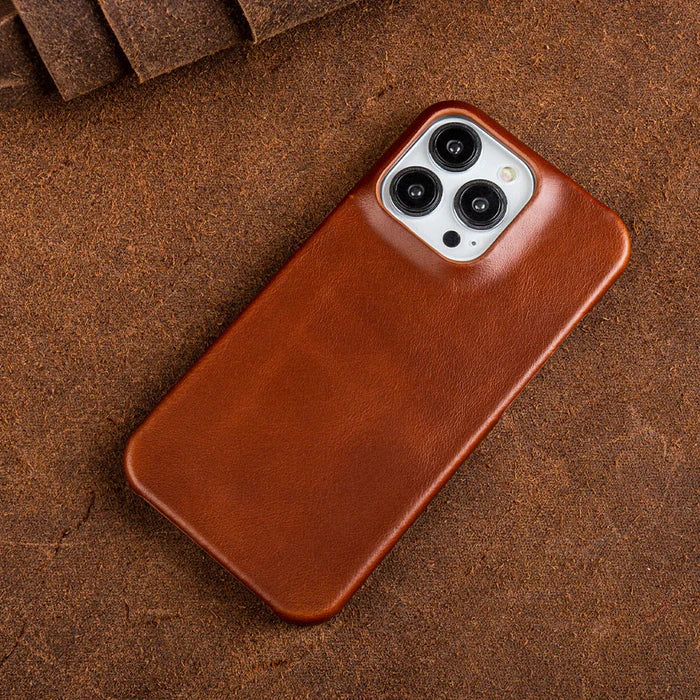 Avtoit | Oil Wax Genuine Leather Apple iPhone Case
