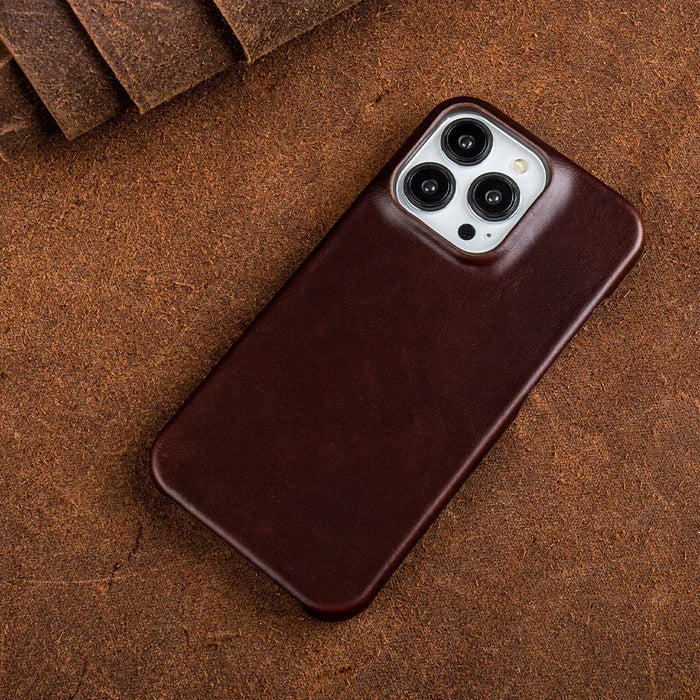 Avtoit | Oil Wax Genuine Leather Apple iPhone Case