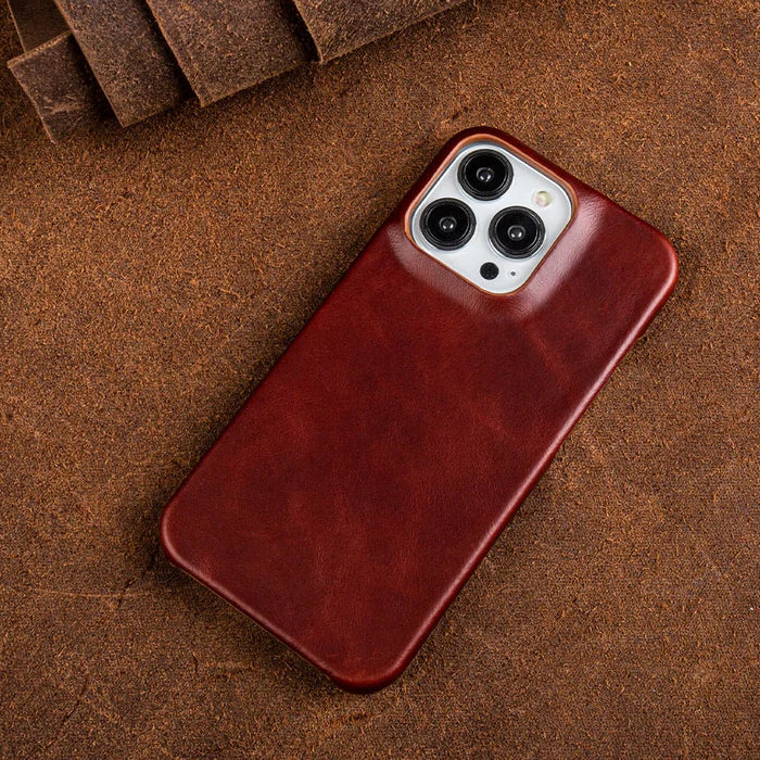 Avtoit | Oil Wax Genuine Leather Apple iPhone Case