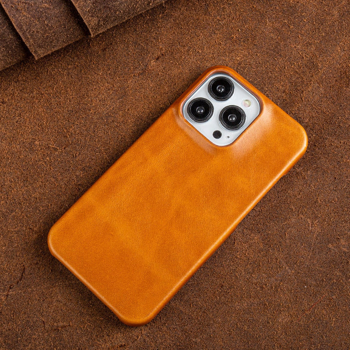 Avtoit | Oil Wax Genuine Leather Apple iPhone Case