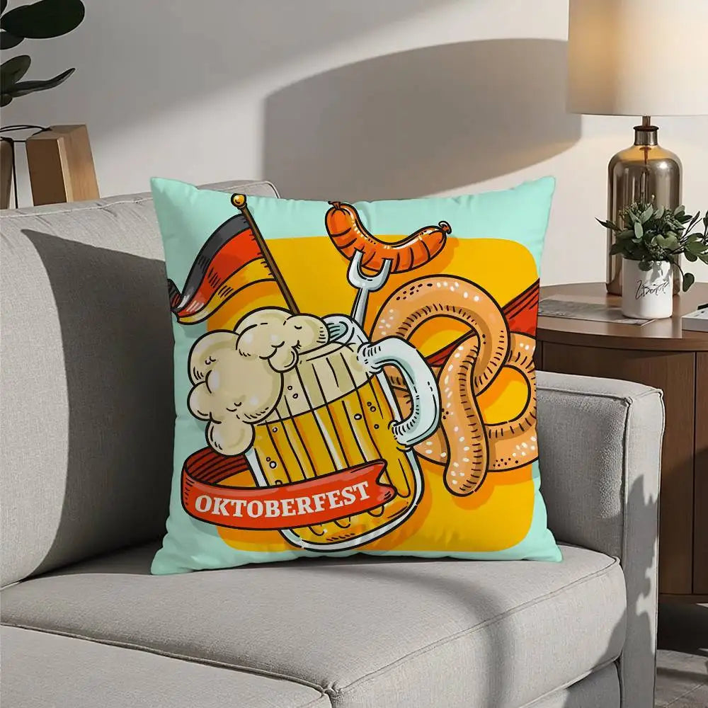 Avtoit | Oktoberfest Cushion Printing | Decorative Plush Cushion