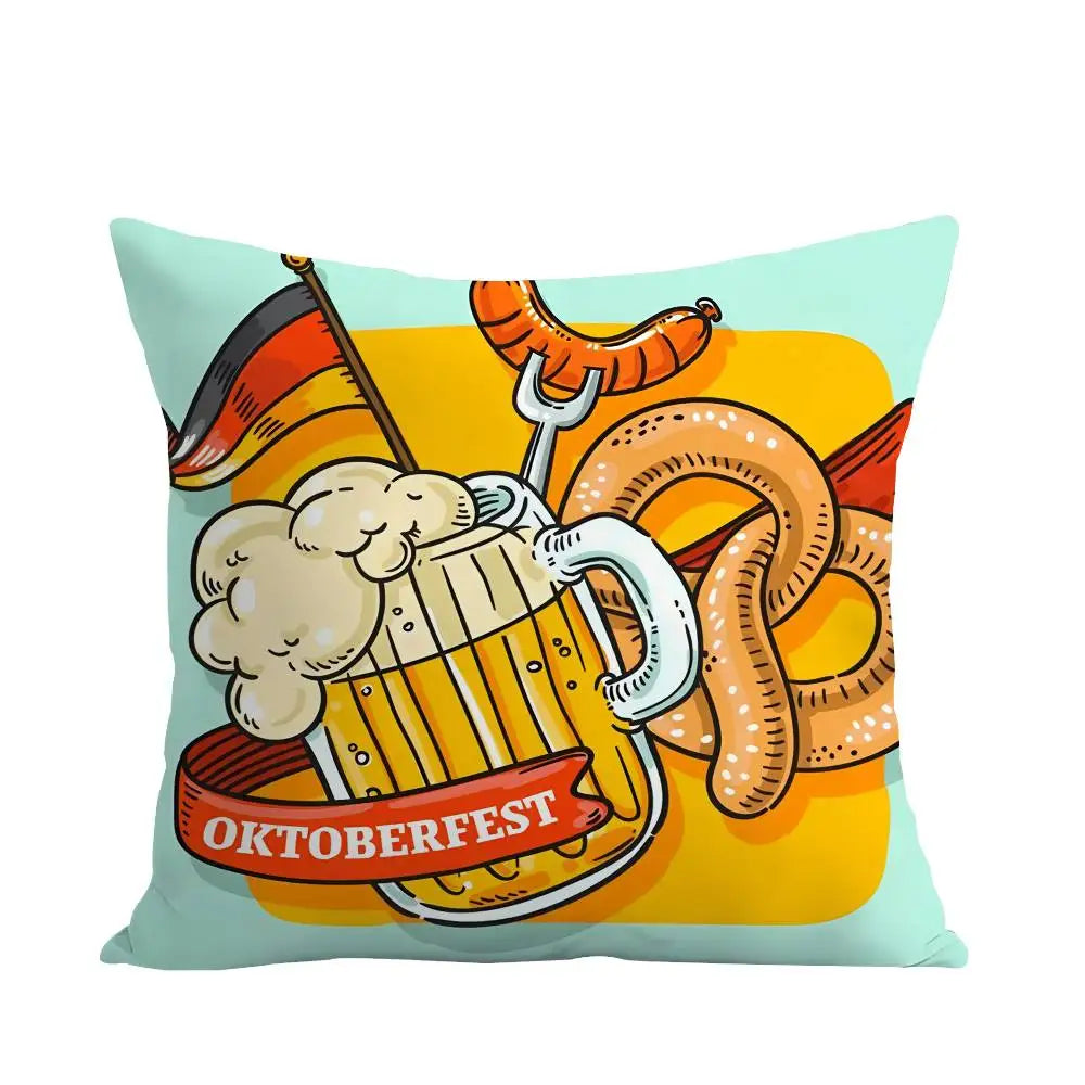 Avtoit | Oktoberfest Cushion Printing | Decorative Plush Cushion