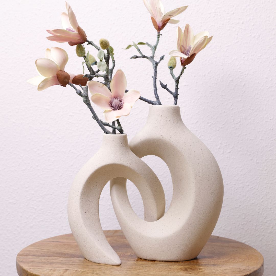 Avtoit | Gleora Intertwined Ceramic Flower Vase – Elegant Decorative Centrepiece for Modern & Classic Interiors