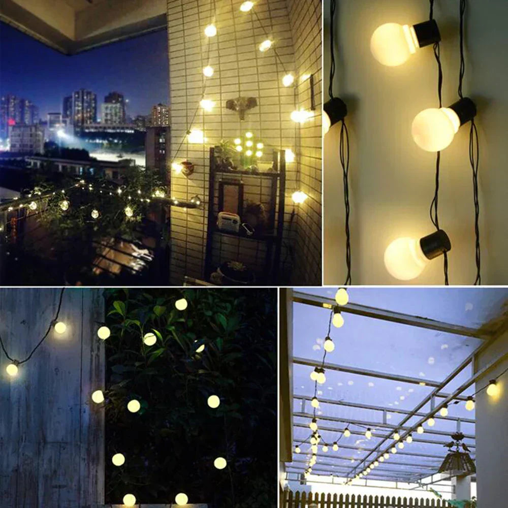 Avtoit | Waterproof Outdoor String Lights - Solar Garden Lighting for Balcony & Terrace