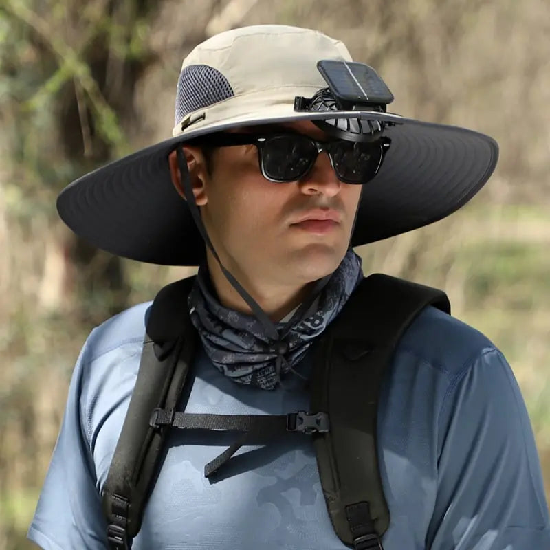 Avtoit | Outdoor sun hat with solar fan and USB charging