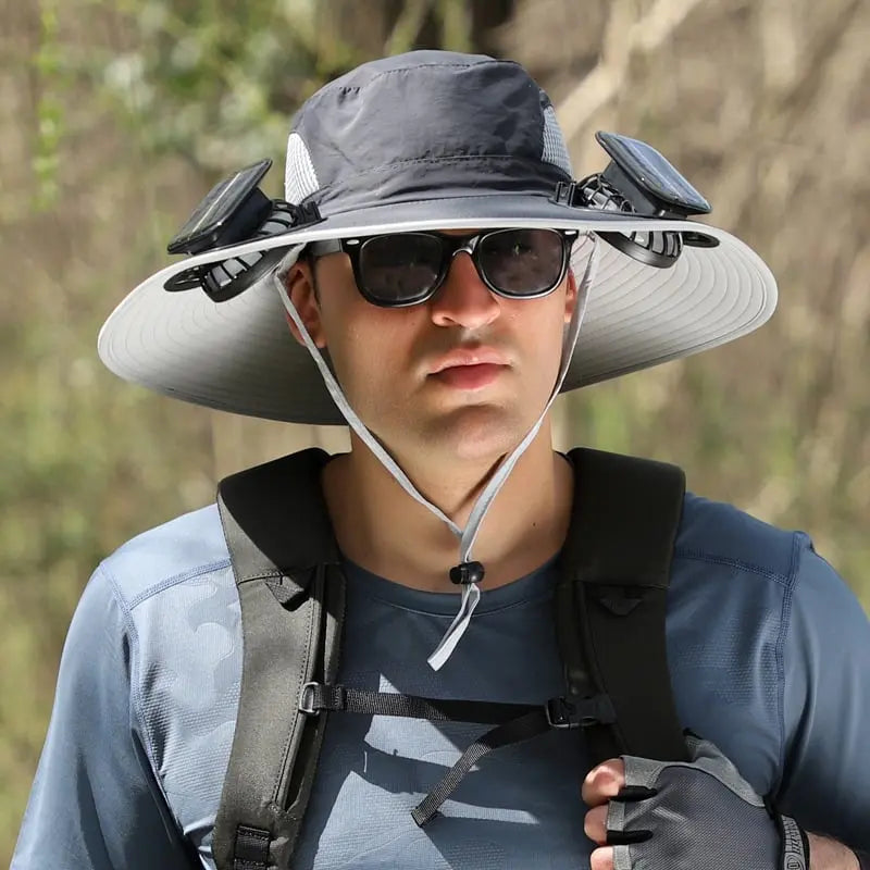 Avtoit | Outdoor sun hat with solar fan and USB charging
