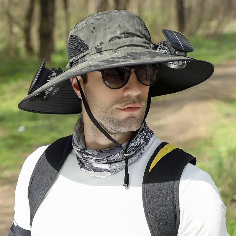 Avtoit | Outdoor sun hat with solar fan and USB charging
