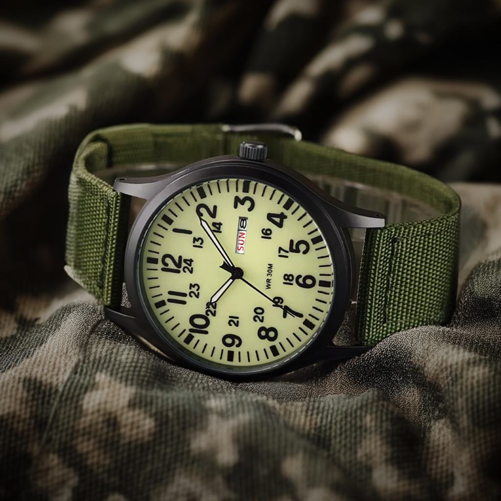 Avtoit | Men’s Rugged Outdoor Watch – Waterproof Military-Style Stainless Steel Timepiece