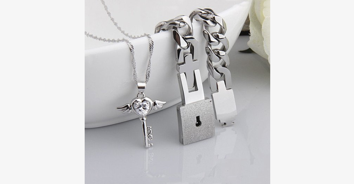 Avtoit | Angel Love Pendant & Men's Bracelet Set