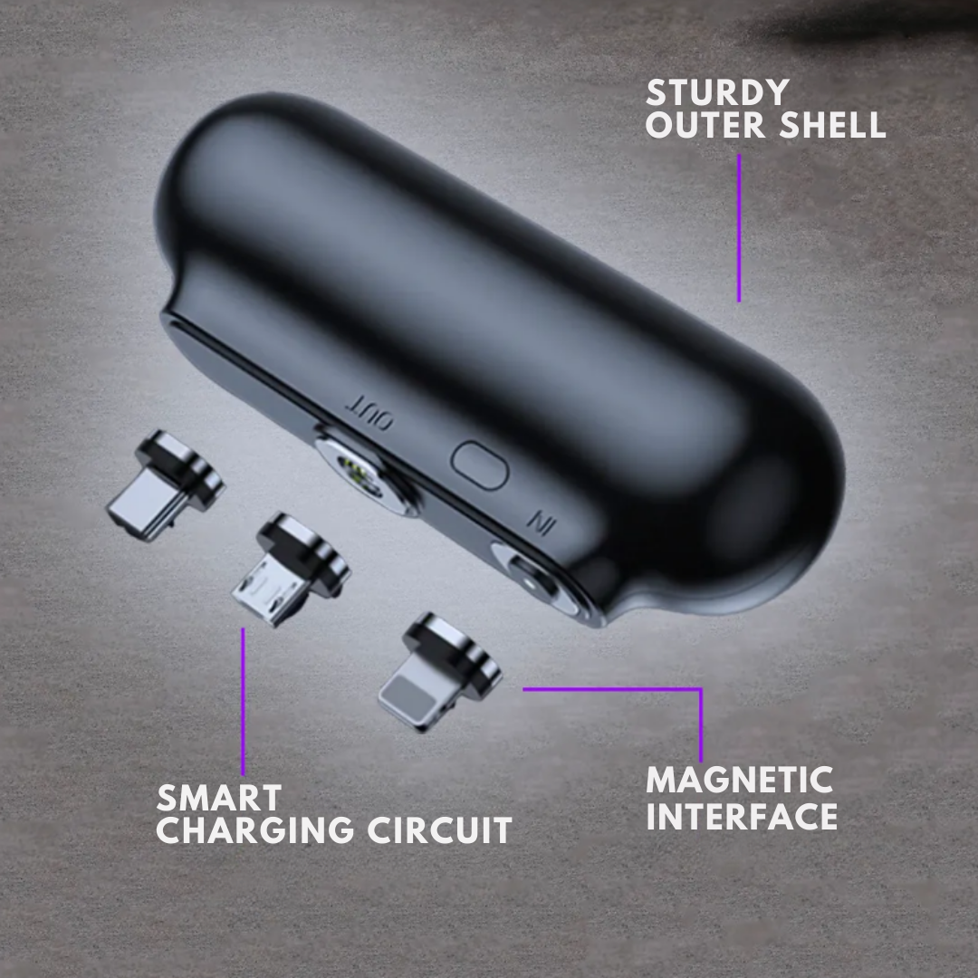 Avtoit | Universal Magnetic Mini Power Bank – Stay Charged Anywhere!