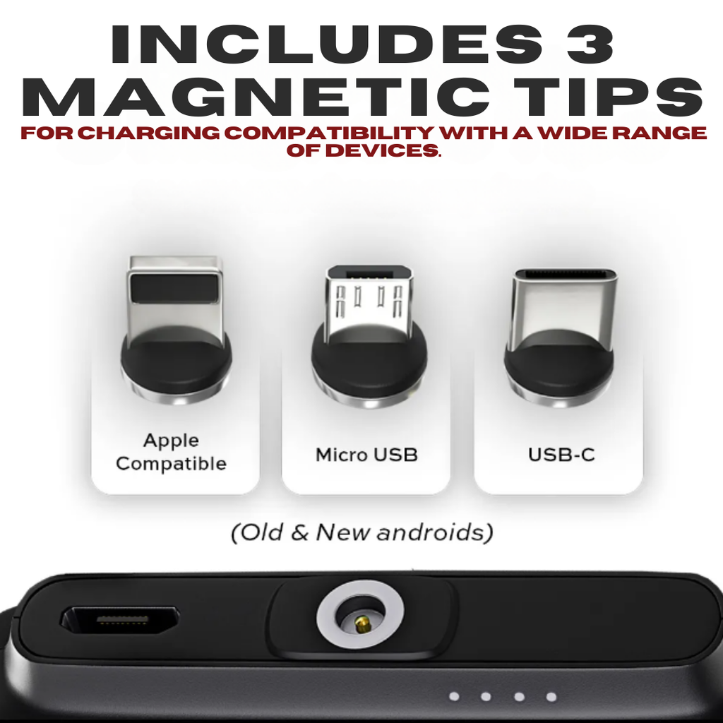Avtoit | Universal Magnetic Mini Power Bank – Stay Charged Anywhere!