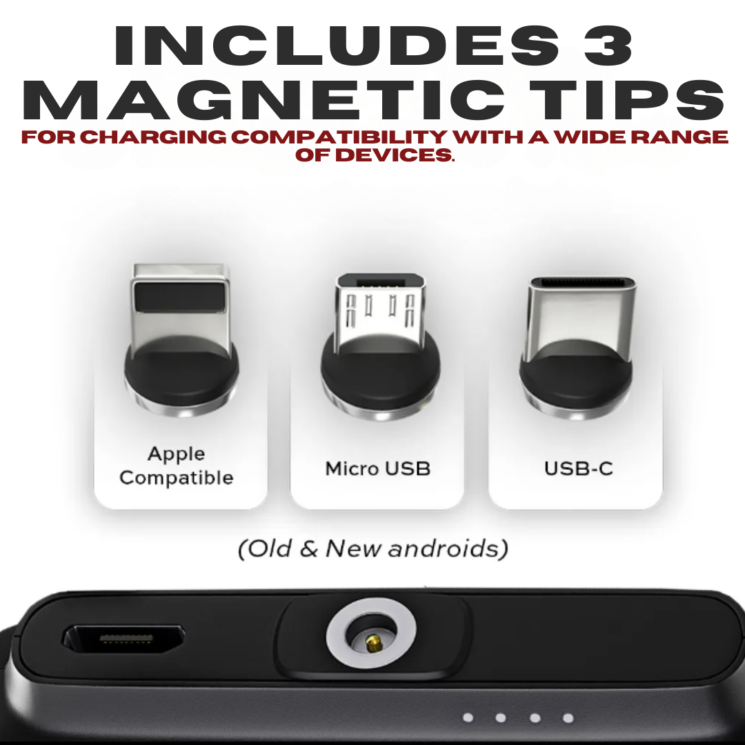 Avtoit | Universal Magnetic Mini Power Bank – Stay Charged Anywhere!