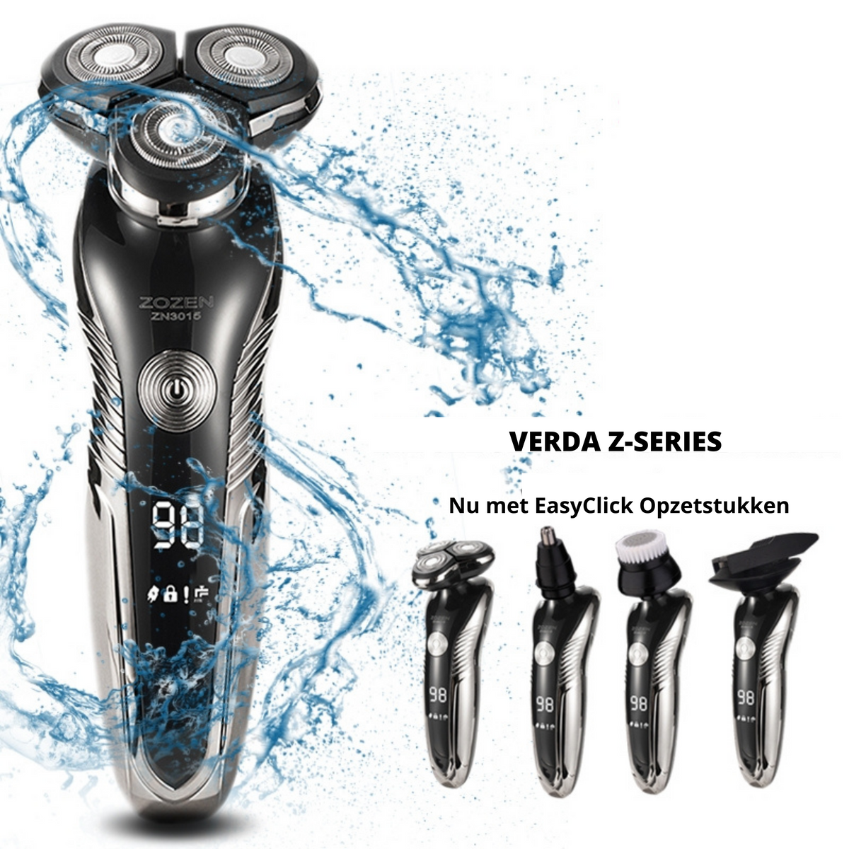 Avtoit | Rechargeable Wet & Dry Electric Shaver for Men – Waterproof Grooming with LCD Display