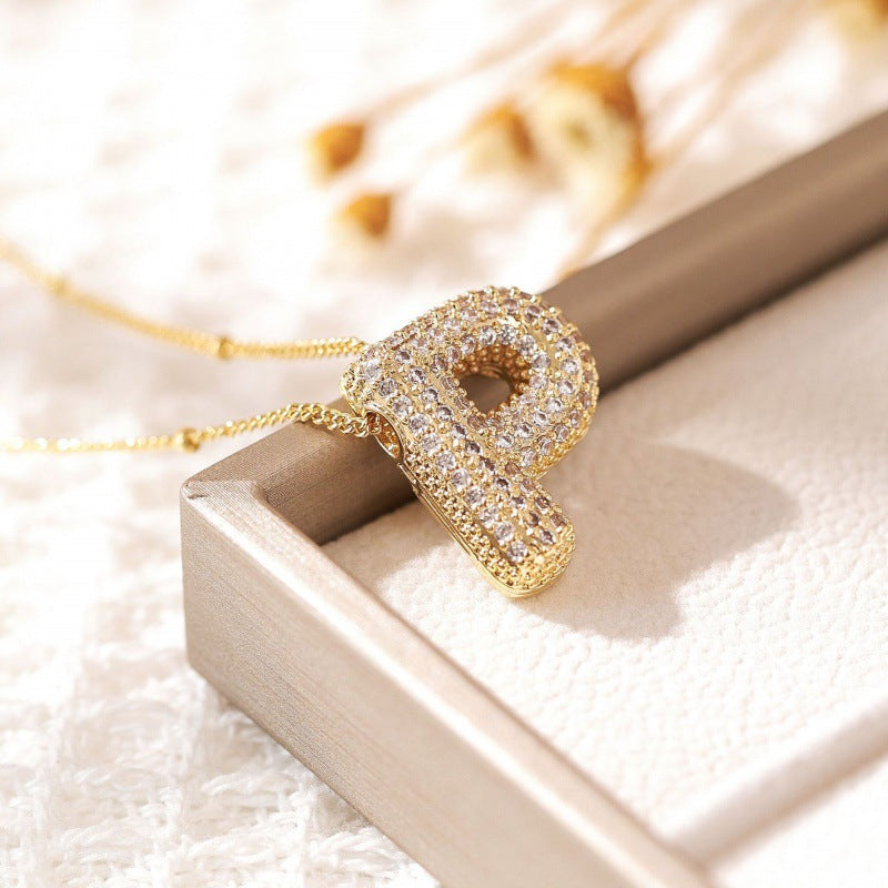Avtoit | Alphabet-Diamond-Pendant-Necklace