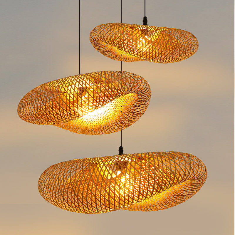 Avtoit | Rattan Woven Bamboo - Pendant Light - Led - Light