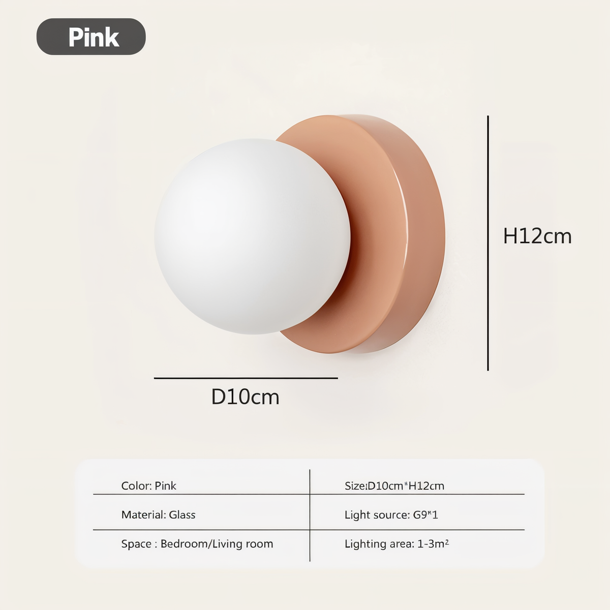 Avtoit | PearlPop Wall Light – White Glass Orb LED Wall Sconce for Modern Interiors