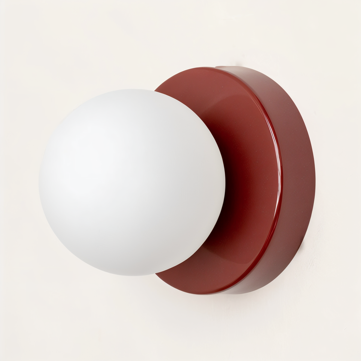 Avtoit | PearlPop Wall Light – White Glass Orb LED Wall Sconce for Modern Interiors