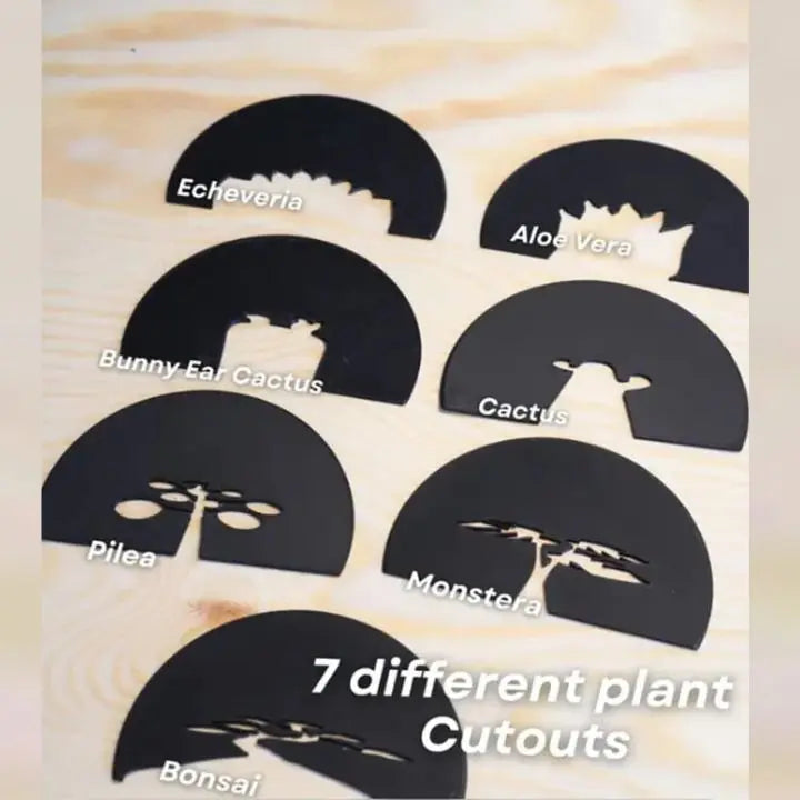 Avtoit | Plant pot with 7 light projections for wall decor