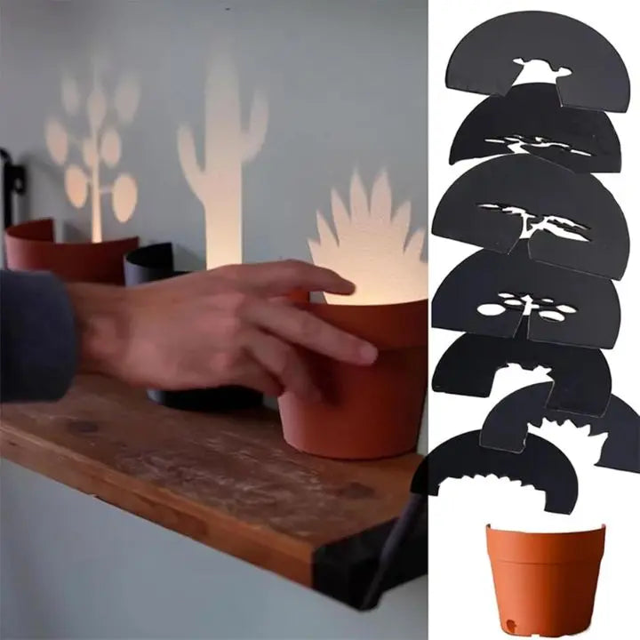 Avtoit | Plant pot with 7 light projections for wall decor