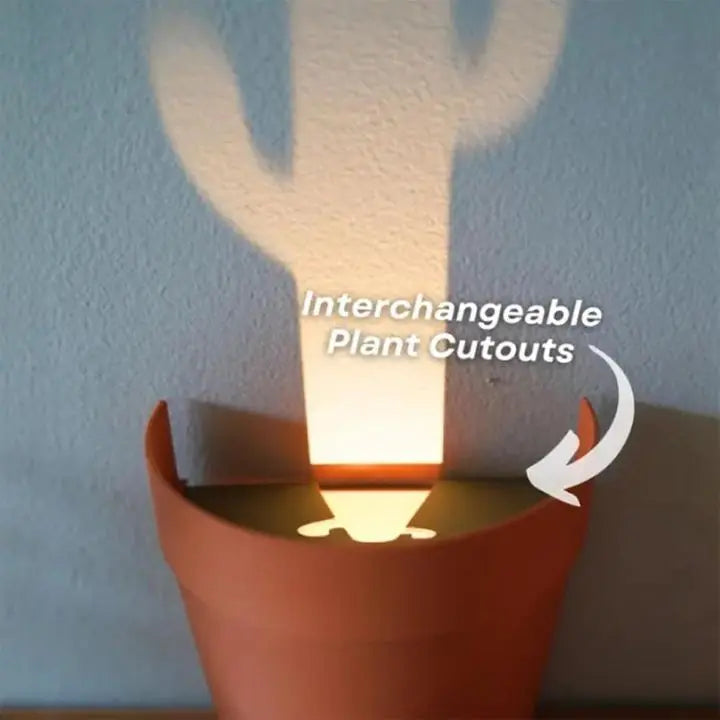 Avtoit | Plant pot with 7 light projections for wall decor