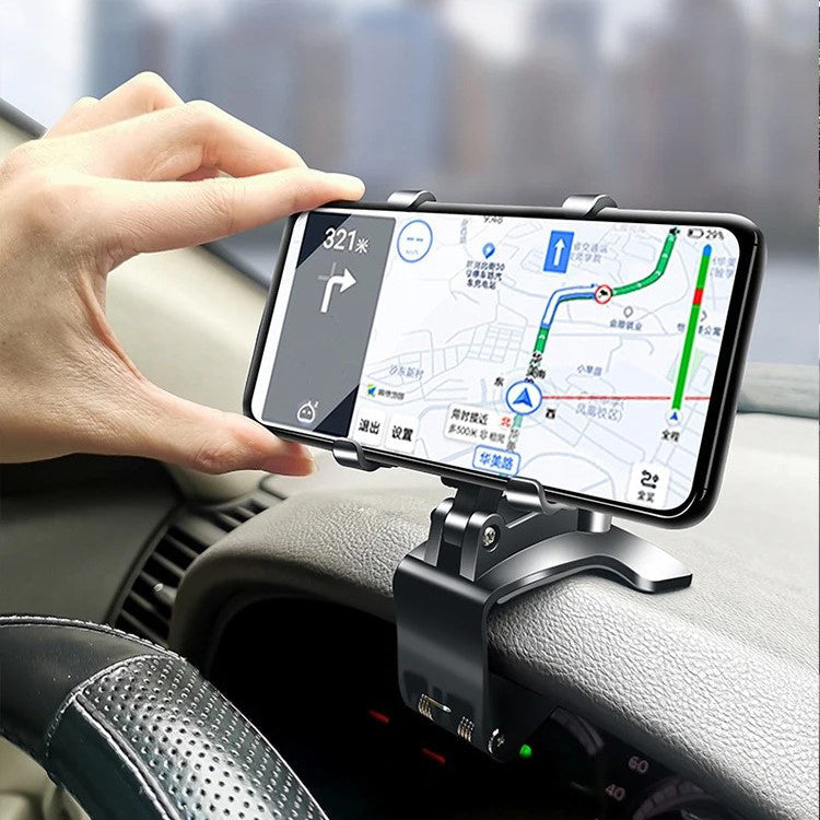 Adjustable Car Phone Holder for Dashboard and Windshield Mounting