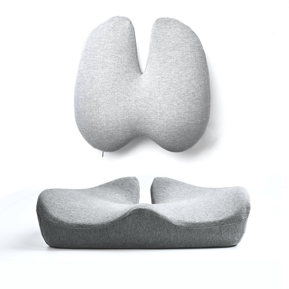 Avtoit | Orthopedic Seat Cushion Set | Pain Relief for Tailbone & Lumbar Support for Office, Car & Home Use