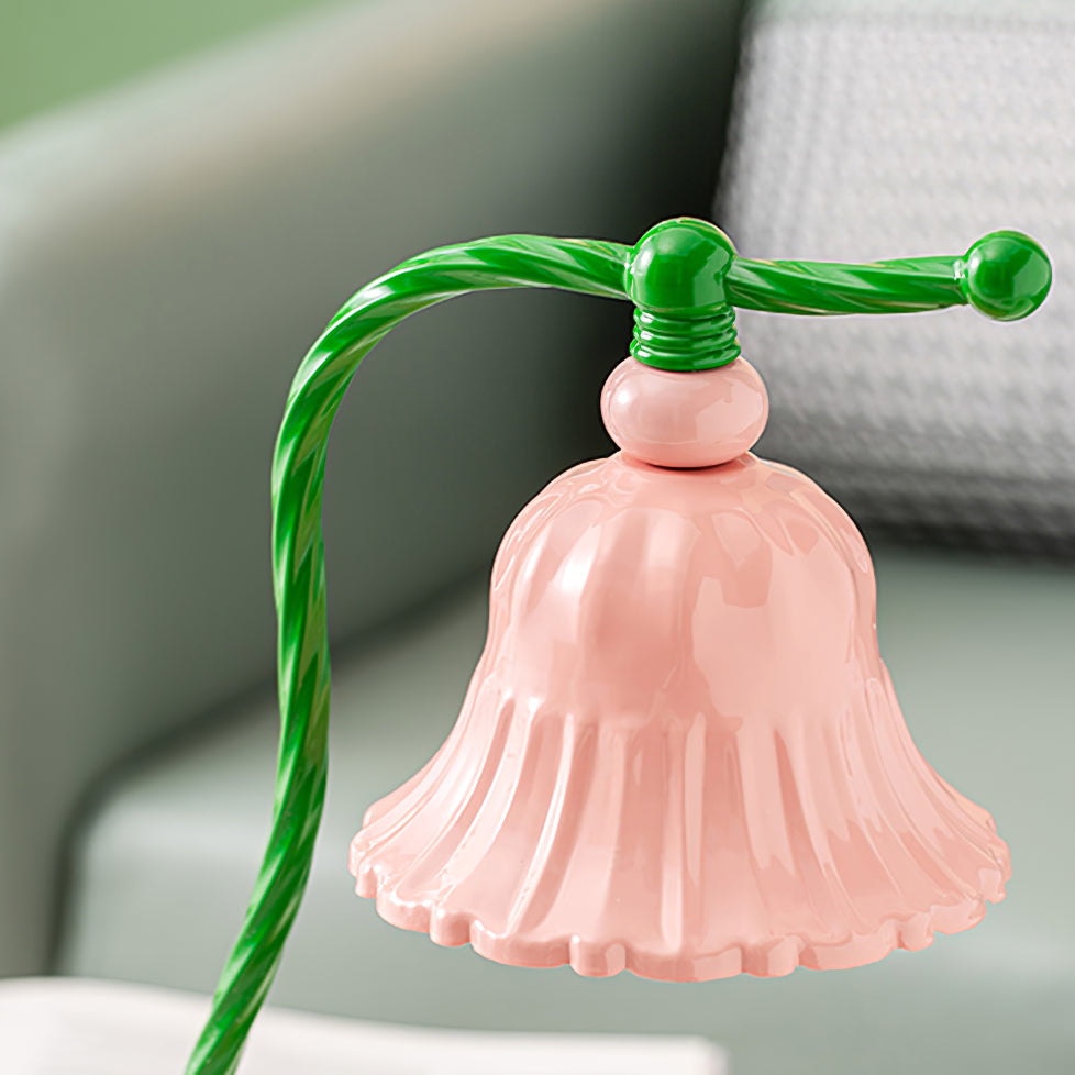 Avtoit | BloomAura – Charming Pink Glass Table Lamp
