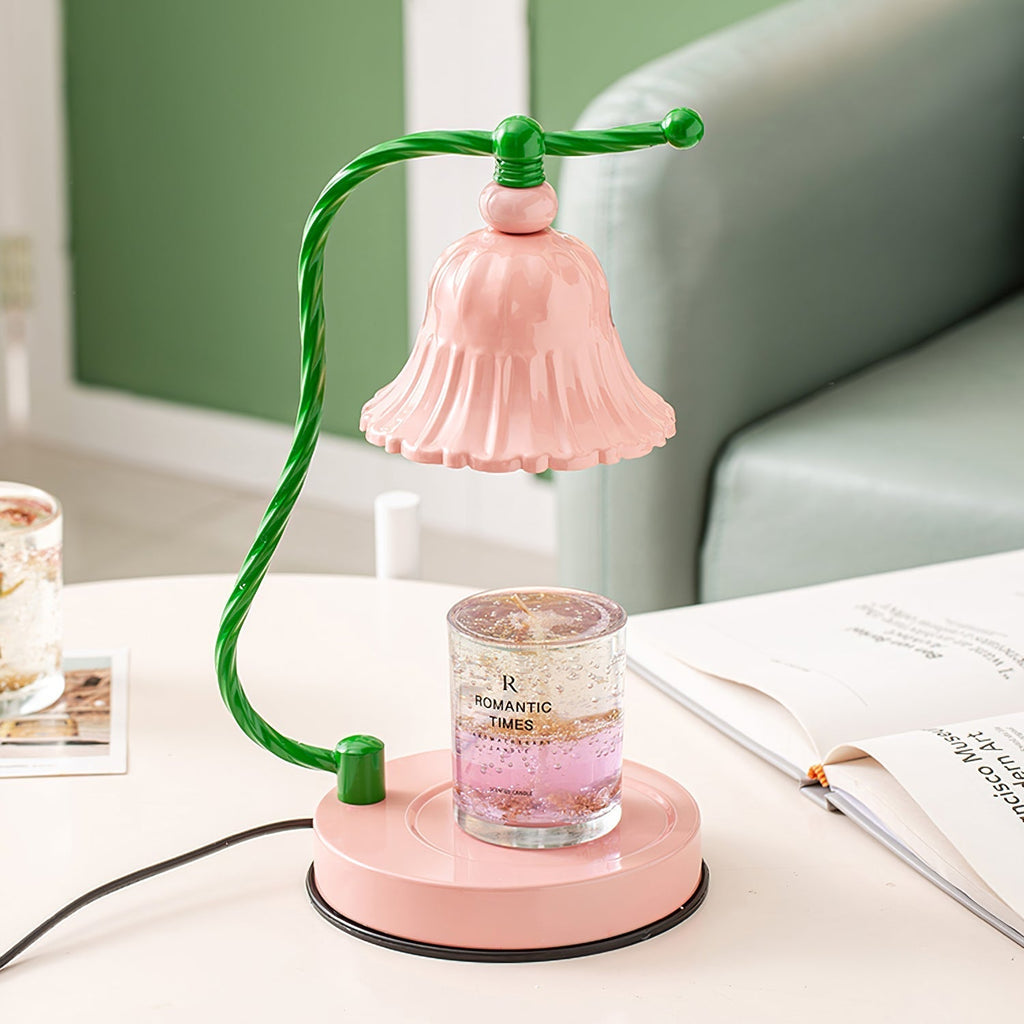 Avtoit | BloomAura – Charming Pink Glass Table Lamp